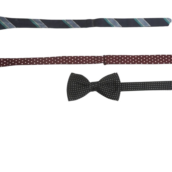 Brooks Brother/Stanley Blacker Four Silk Bow Ties 3 x 17.5” neck & 1 x 16.5” - Picture 7 of 13